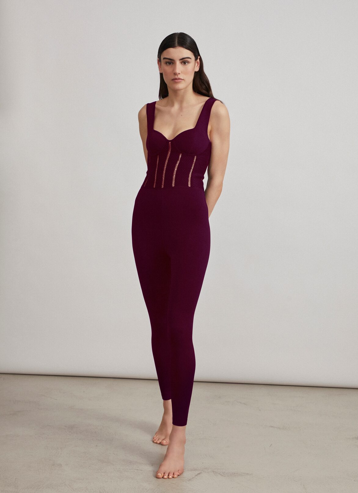Trousers ALAÏA GARNET RED TROUSERS
